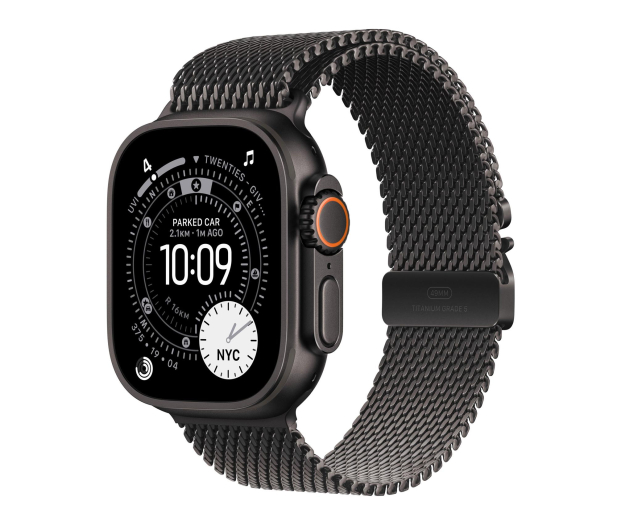 APPLE Watch Ultra 3 GPS + Cellular 49mm Czarny/Bransoleta mediolańska - rozmiar S - 1362463 - zdjęcie